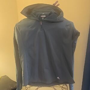 Adidas Forest Green Quarter-Zip Hoodie